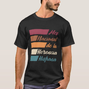 T-shirt Mois du patrimoine hispanique Mes Nacional De La H