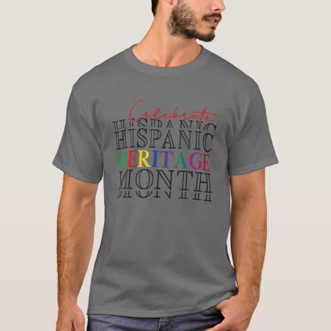 T-shirt Mois du patrimoine hispanique Mois du patrimoine l (Devant)