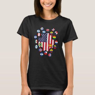 T-shirt Mois du patrimoine hispanique national Amérique la