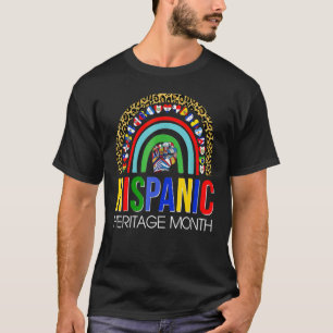 T-shirt Mois du patrimoine hispanique national Arc-en-ciel