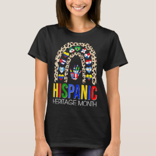 T-shirt Mois du patrimoine hispanique national Arc-en-ciel