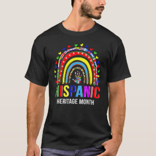 T-shirt Mois du patrimoine hispanique national Arc-en-ciel