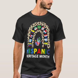 T-shirt Mois du patrimoine hispanique national arc-en-ciel