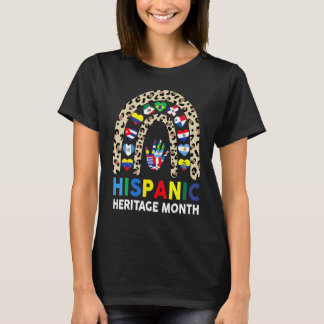 T-shirt Mois du patrimoine hispanique national arc-en-ciel