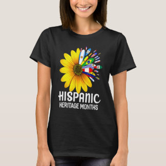 T-shirt Mois du patrimoine hispanique national Compte de t