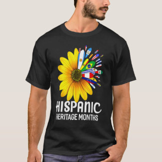 T-shirt Mois du patrimoine hispanique national Compteur de