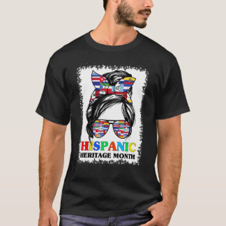 T-shirt Mois du patrimoine hispanique national Drapeaux la