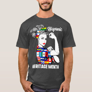 T-shirt Mois du patrimoine hispanique national Femme Latin