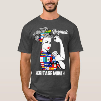 T-shirt Mois du patrimoine hispanique national Femme Latin