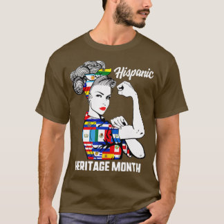 T-shirt Mois du patrimoine hispanique national Femme Latin