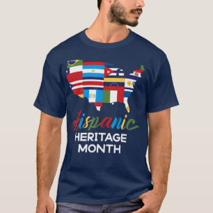 T-shirt Mois du patrimoine hispanique national Femme Latin