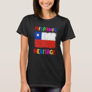 T-shirt Mois du patrimoine hispanique national Latina Chil