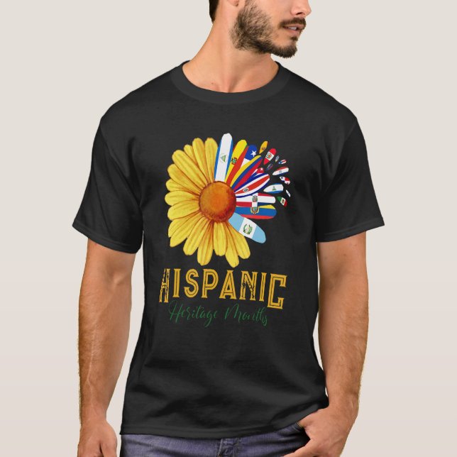 T-shirt Mois du patrimoine hispanique National Latino Joli (Devant)