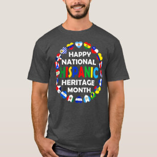 T-shirt Mois du patrimoine hispanique national Latino Tous