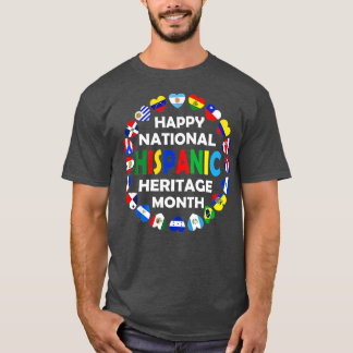 T-shirt Mois du patrimoine hispanique national Latino Tous