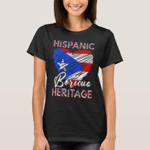 T-shirt Mois du patrimoine hispanique national Porto Rico