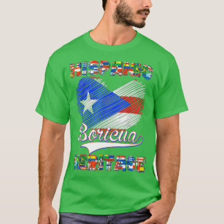 T-shirt Mois du patrimoine hispanique national Porto Rico