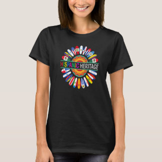 T-shirt Mois du patrimoine hispanique national Sunflower L