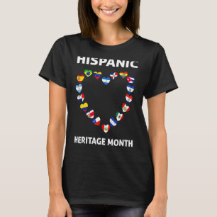 T-shirt Mois du patrimoine hispanique national Tous les pa