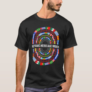 T-shirt Mois du patrimoine hispanique Pays espagnols Drape