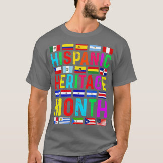 T-shirt Mois du patrimoine hispanique Pays latino-américai