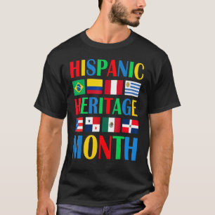T-shirt Mois du patrimoine hispanique Pays latino-américai