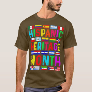 T-shirt Mois du patrimoine hispanique Pays latino-américai