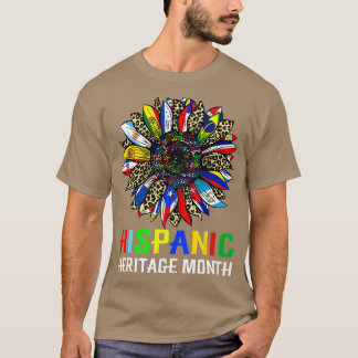 T-shirt Mois du patrimoine hispanique Pays latinos drapeau