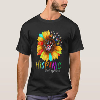 T-shirt Mois du patrimoine hispanique Pays latinos drapeau