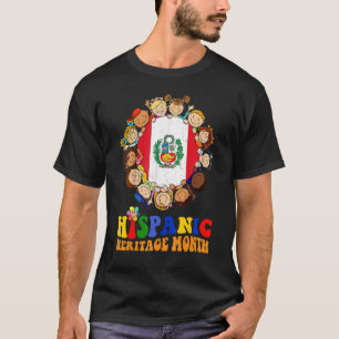 T-shirt Mois du patrimoine hispanique Pérou Enfants Garçon