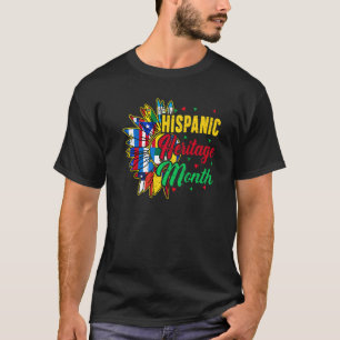 T-shirt Mois du patrimoine hispanique Tournesol Pays Drape