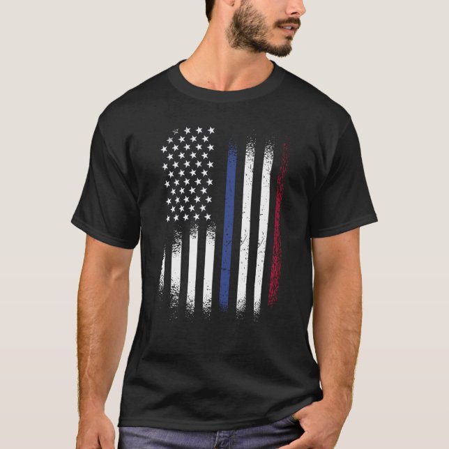 T-shirt Mois du patrimoine néerlandais américain Patriot d (Devant)