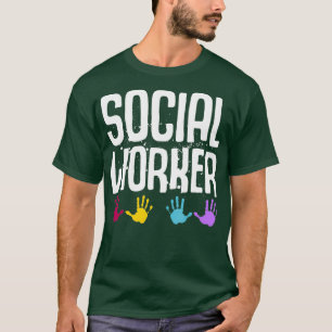 T-shirt Mois du travail social Travailleur École maternell