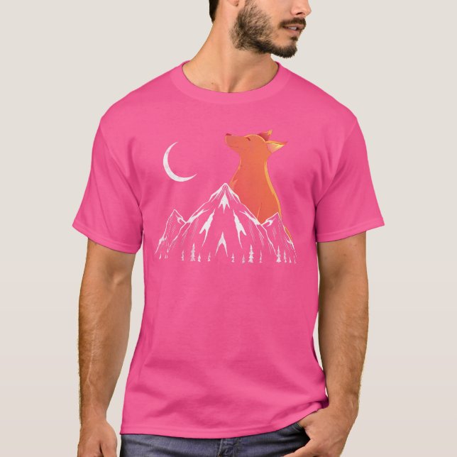T-shirt Mois Forêt Animal Fox Lover Nature Fox (Devant)