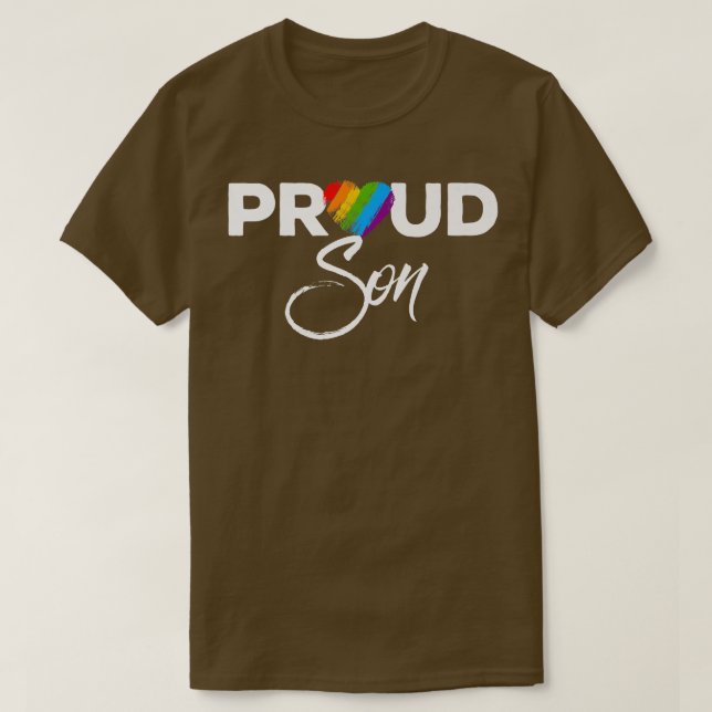 T-shirt Mois Gay pride Fils Fier LGBTQ (Design devant)
