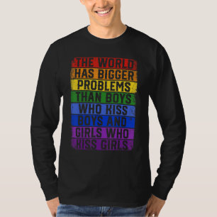 T-shirt Mois gay pride Lgbt Le Monde A De Plus Gros Problè