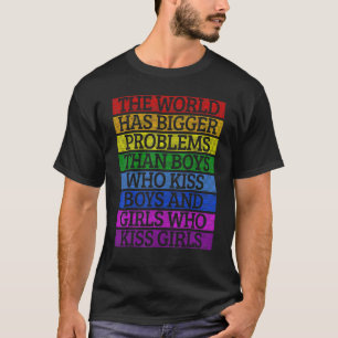 T-shirt Mois gay pride Lgbt Le Monde A De Plus Gros Problè