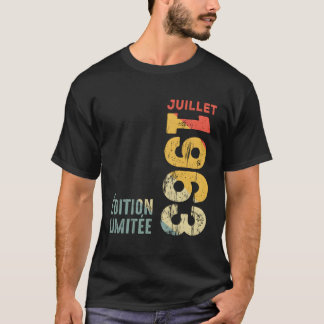 T-shirt Mois Juillet 1963 Année 1963 1963 Depuis 1963 1963