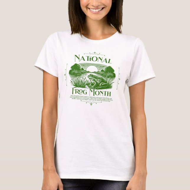 T-shirt Mois national de la grenouille (Devant)