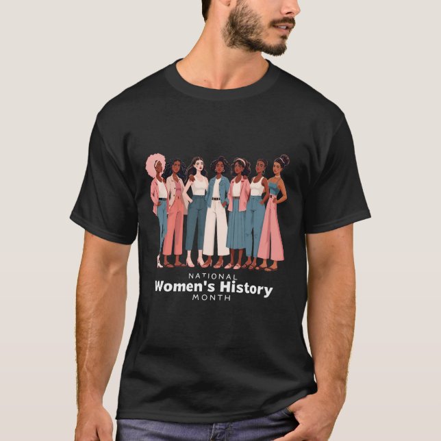 T-shirt Mois national de l'histoire des femmes (Devant)