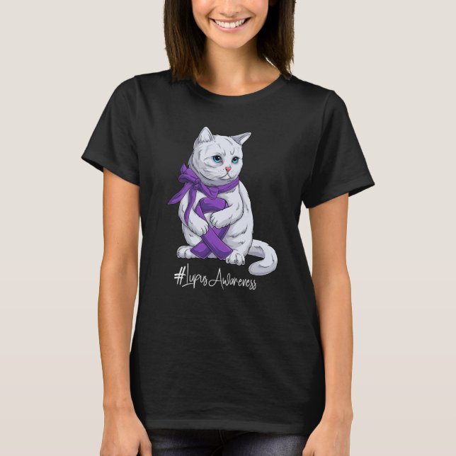 T-shirt Mois national de sensibilisation au lupus Ribbon m (Devant)