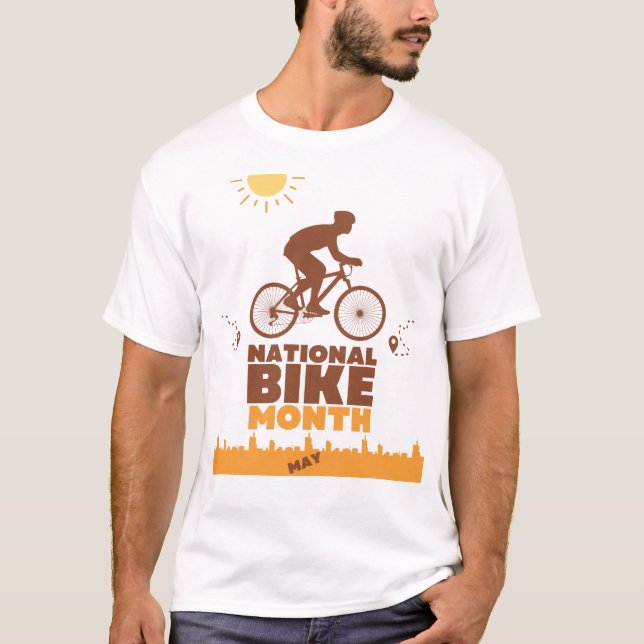 T-shirt Mois national des vélos (Devant)