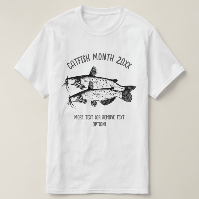 T-shirt Mois national du poisson-chat (Design devant)
