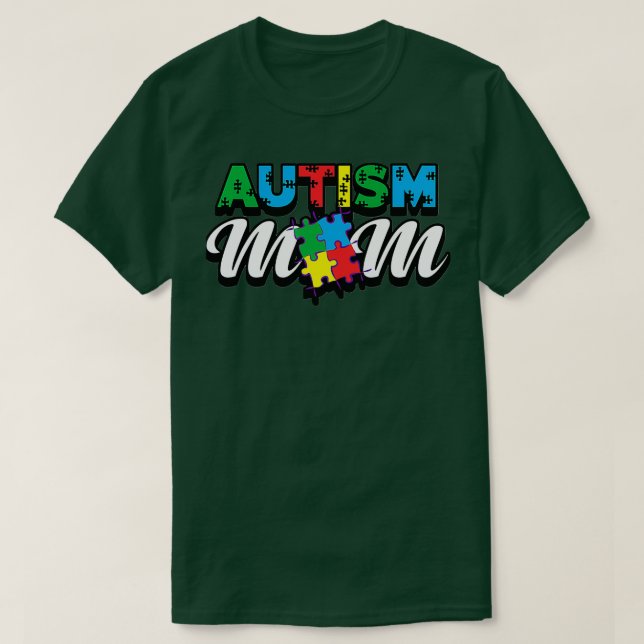 T-shirt Mois sensibilisation sur l'autisme Fière Autisme M (Design devant)