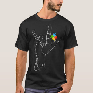 T-shirt Mois sensibilisation sur l'autisme Pas besoin de m