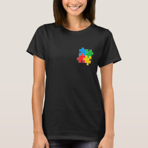 T-shirt Mois sensibilisation sur l'autisme Puzzle Pièce Po