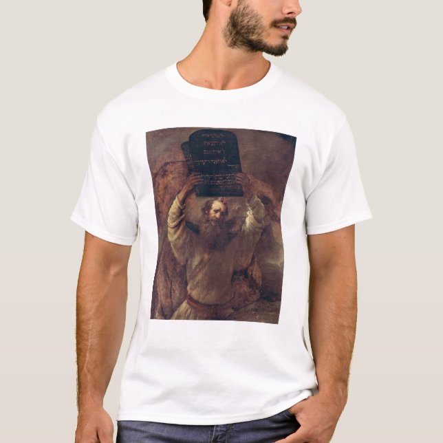 T-shirt Moïse heurtant les comprimés de la loi, 1659 (Devant)