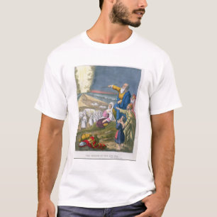 T-shirt Moïse séparant la Mer Rouge, d'une bible imprimée
