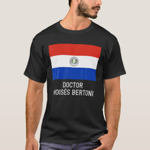 T-shirt Moises Bertoni Paraguay Emblem Escudo Bande