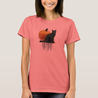 T-shirt moisson de chat noir